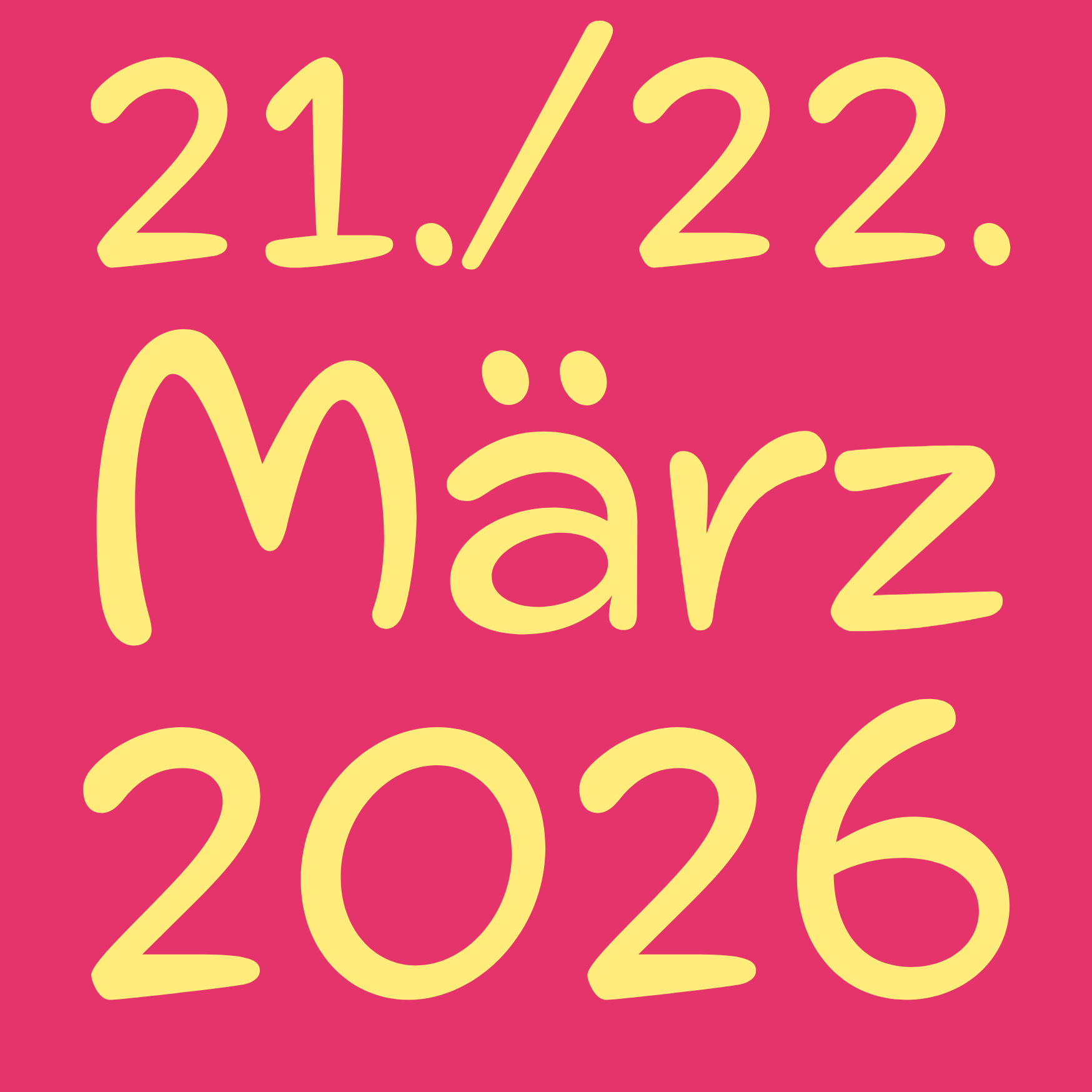 Nächster Ostermärt: 21. / 22. März 2026